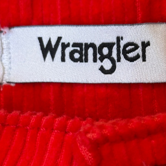 Wrangler | Wanderer High Rise Flare Red Cords Wide Bootcut Bell Bottom Jeans - Picture 11 of 16